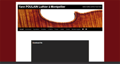 Desktop Screenshot of luthier-poulain.com