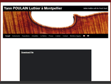 Tablet Screenshot of luthier-poulain.com